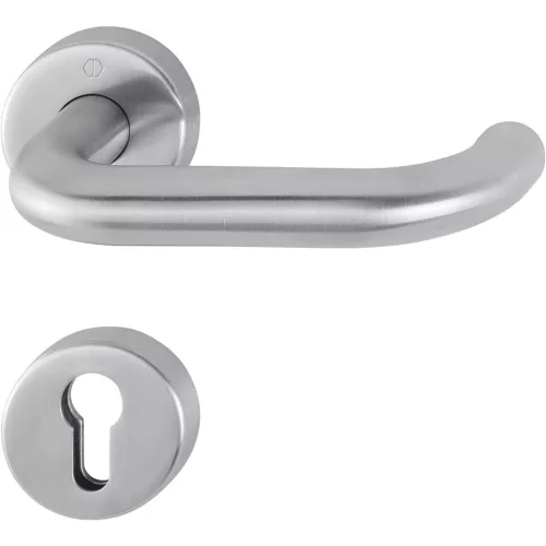 HOPPE PARIS tűzgátló rozettás kilincsgarnitúra PZ rozsdamentes matt