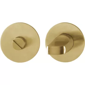   HOPPE WC-rozetta lapos támasztó ékkel, kerek, rozsdamentes világos réz