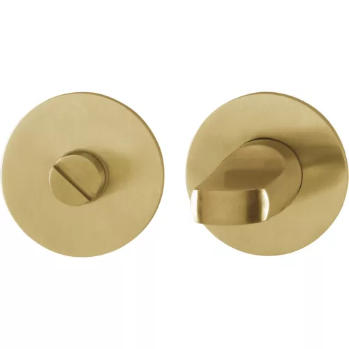 HOPPE WC-rozetta lapos támasztó ékkel, kerek, rozsdamentes világos réz