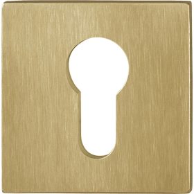   HOPPE cilinderrozetta lapos, támasztó ékkel, szögletes, rozsdamentes matt réz