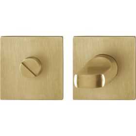   HOPPE WC-rozetta lapos,támasztó ékkel, szögletes, rozsdamentes matt réz