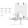 Ajtóküszöb tömítés Transit F1 L=2500