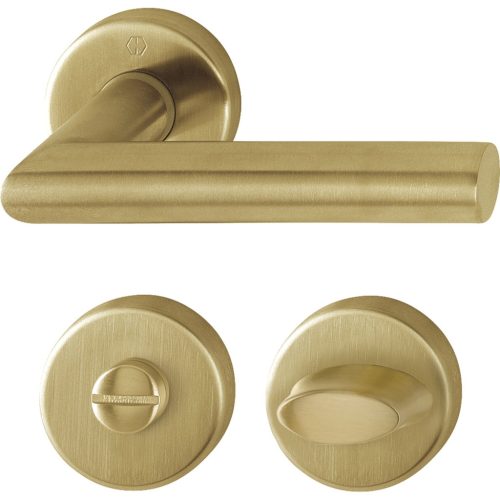 HOPPE AMSTERDAM rozettás kilincsgarnitúra 37-42 mm sárgaréz WC