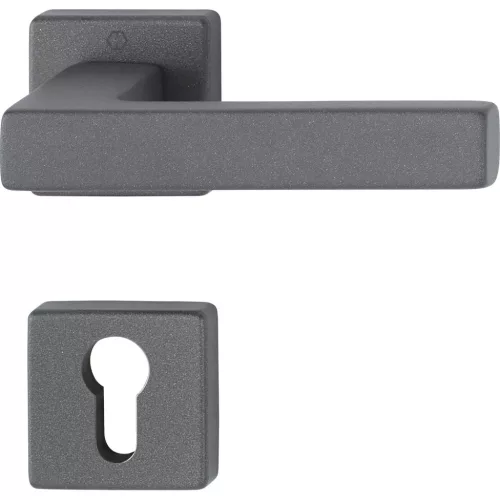 HOPPE AUSTIN rozettás kilincsgarnitúra 37-42 mm homokfekete PZ