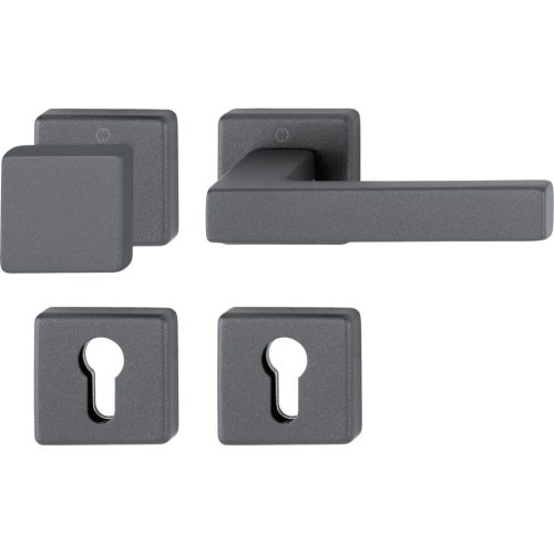 HOPPE AUSTIN tűzgátló gomb/kilincs garnitúra homokfekete