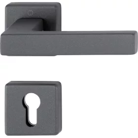 HOPPE AUSTIN tűzgátló kilincsgarnitúra PZ homokfekete