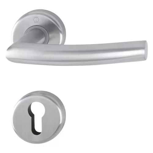 HOPPE ALTA rozettás kilincsgarnitúra 42-45 mm nemesacél matt PZ