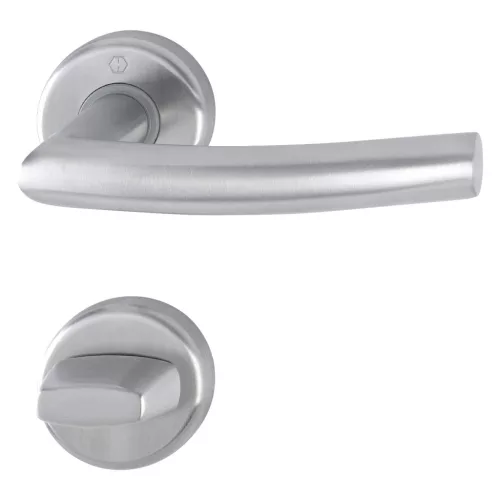 HOPPE ALTA rozettás kilincsgarnitúra 42-45 mm nemesacél matt WC