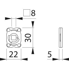   HOPPE visszahúzórugó csomag bizt. garnitúrához - belső pajzs, acél horganyzott