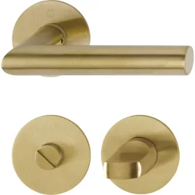 HOPPE AMSTERDAM rozettás kilincsgarnitúra kerek réz WC