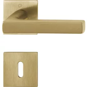   HOPPE DALLAS rozettán kilincsgarnitúra szögletes világos réz BB