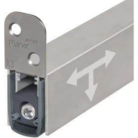   PLANET ajtótömítő X3-RD 960mmmagasság 30mm egyoldalas aluminium natur