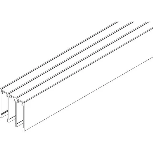 VITRIS Atrivant 80 magas mennyezeti sín 3 pályásalu antracit RAL 7016 4000 mm