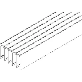   VITRIS Atrivant 80 magas mennyezeti sín 5 pályásalu ezüst 4000 mm