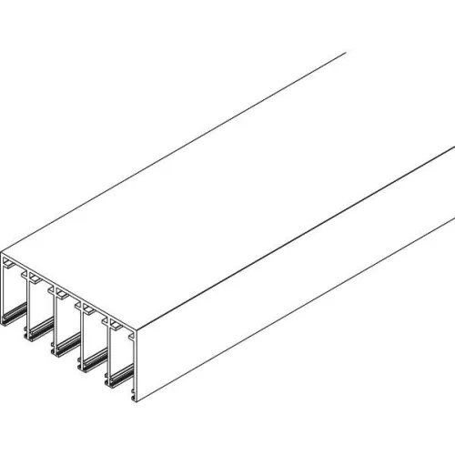 VITRIS Avant 80 alacsony mennyezeti sín 5 pályás ezüst 6000 mm