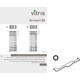   VITRIS Atrivant 80 szerelési kiegészítő szett rendszerenként