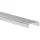 ECONOMY élvődő profil 205x6 mm 6000 mm üveg 16-1752 mm nemesacél