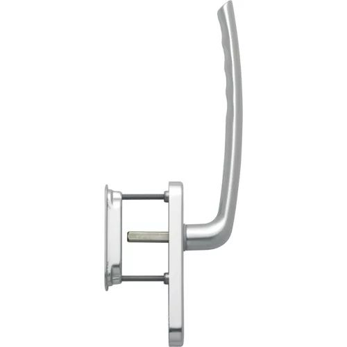 HOPPE TOKYO emelő-toló garnitúra kagylófogantyúval UG ezüst eloxált