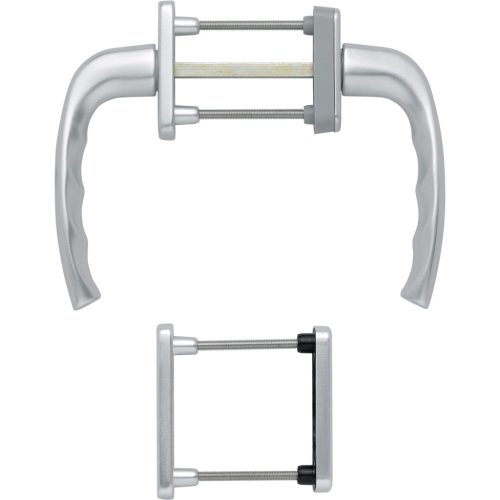 HOPPE NEW YORK  erkélyajtó-kilincsgarnitúra 63-73 mm ezüst eloxált