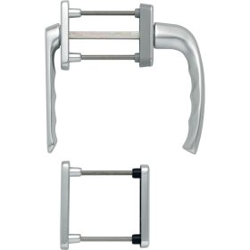 HOPPE NEW YORK  erkélyajtó kilincsgarnitúra  ezüst