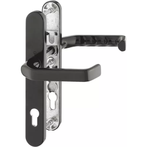 HOPPE LIVERPOOL biztonsági kilincsgarnitúra PZ92 77-82 mm fekete