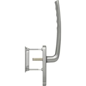   HOPPE NEW YORK emelő-toló garnitúra kagylófogantyúval 75-80 mm acél eloxált