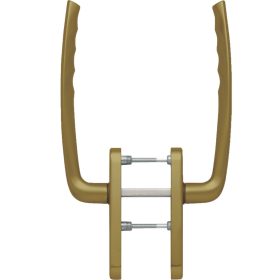   HOPPE NEW YORK emelő-toló garnitúra kilincs/kilincs PZ 75-80 mm bronz eloxált