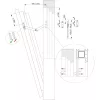MACO falcolló L=250 mm acélhorganyzott ezüst