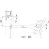 HAUTAU falcolló FS 113 L=250 mm jobb acél horganyzott