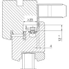 HAUTAU reteszelő meghajtó SM 2 24 VDC löket 18 mm fehér