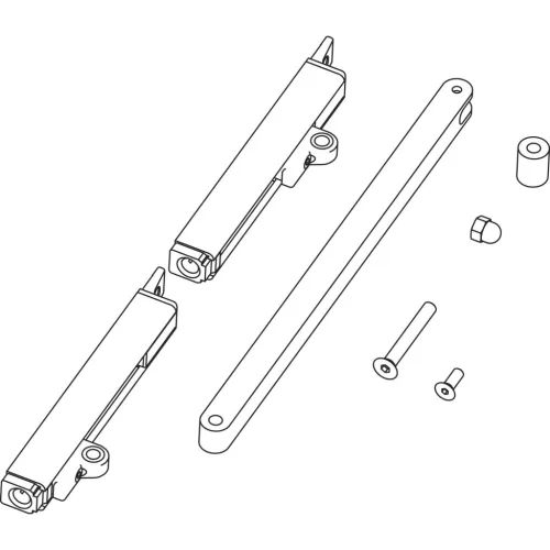 HAUTAU FL190 tokretesz erőátviteli szerkezet 15- 120 mm alu ezüst eloxált