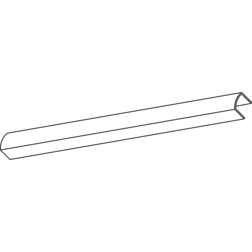GEZE OL90NOL95 egyenes takaróprofil hossz 6000 mm alu fehér RAL 9016