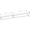 GEZE OL90NOL95 retesz fogadó csapok DM-115 mm