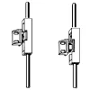 GEZE OL320 másodreteszelés RWA100NT-hez ráütődés 0-25 mm alu fehér