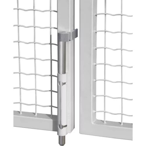 Kapuletűző VSA tengellyel/peremmel hossz 490 mm aluminium RAL 9005