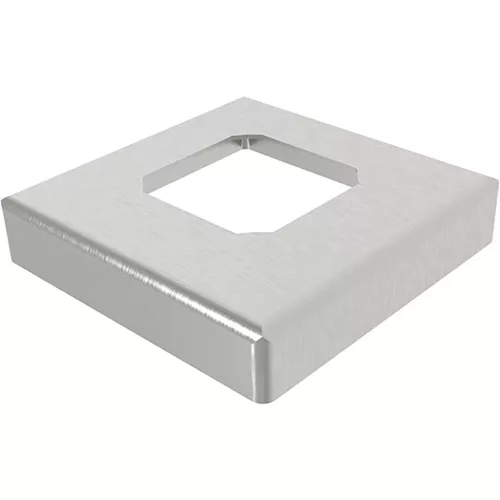 ECONOMY fedőkupak padlórögzítőhöz / pohártartóhoz 108 x 108 mm nemesacél V4A