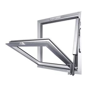   GEZE RWA 100 NT E250NT-vel löket 150 mm alumínium ezüst eloxált