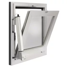   GEZE RWA 100 NT E250NT-vel löket 200 mm alumínium fehér RAL 9016