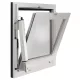 GEZE RWA 100 NT E250NT-vel löket 200 mm alumínium fehér RAL 9016
