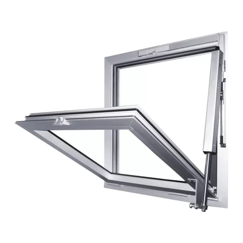 GEZE RWA 100 NT E250NT-vel löket 300 mm alumínium ezüst eloxált