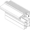 GUTMANN Weser aláépíthető-adapterprofil P47-50K L=6000 mm műanyag fehér