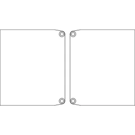   Végzáró pár síntakaróhoz keskeny 102223888 cikkszámhoz ezüst műanyag