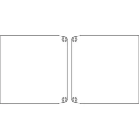   TERNO takaró szett 1358 1359-es fali futósínhez / 1480-as széles takaróhoz ezüst