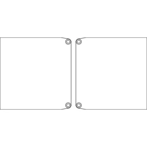 TERNO takaró szett 1358 1359-es fali futósínhez / 1480-as széles takaróhoz ezüst