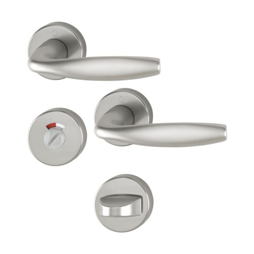 HOPPE NEW YORK rozettás kilincsgarnitúra acél WC