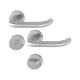 HOPPE BADEN rozettás kilincsgarnitúra nemesacél matt WC