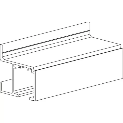 TERNO futósín 1359 falra szereléshez 3000 mm méretre vágható ezüst