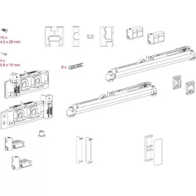   TERNO Diva Fluid Frame vasalatgarnitúra 80 kg kerettel 1500x3000 mm nikkel