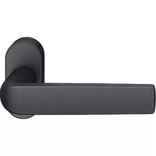 FSB tűzgátló keretajtó kilincs 9 1267 t.rugó B ovális rozetta alumínium fekete