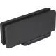 DORMA-Glas alsó sarokvasalat Universal Motion NG33rögzítővelfekete RAL9005